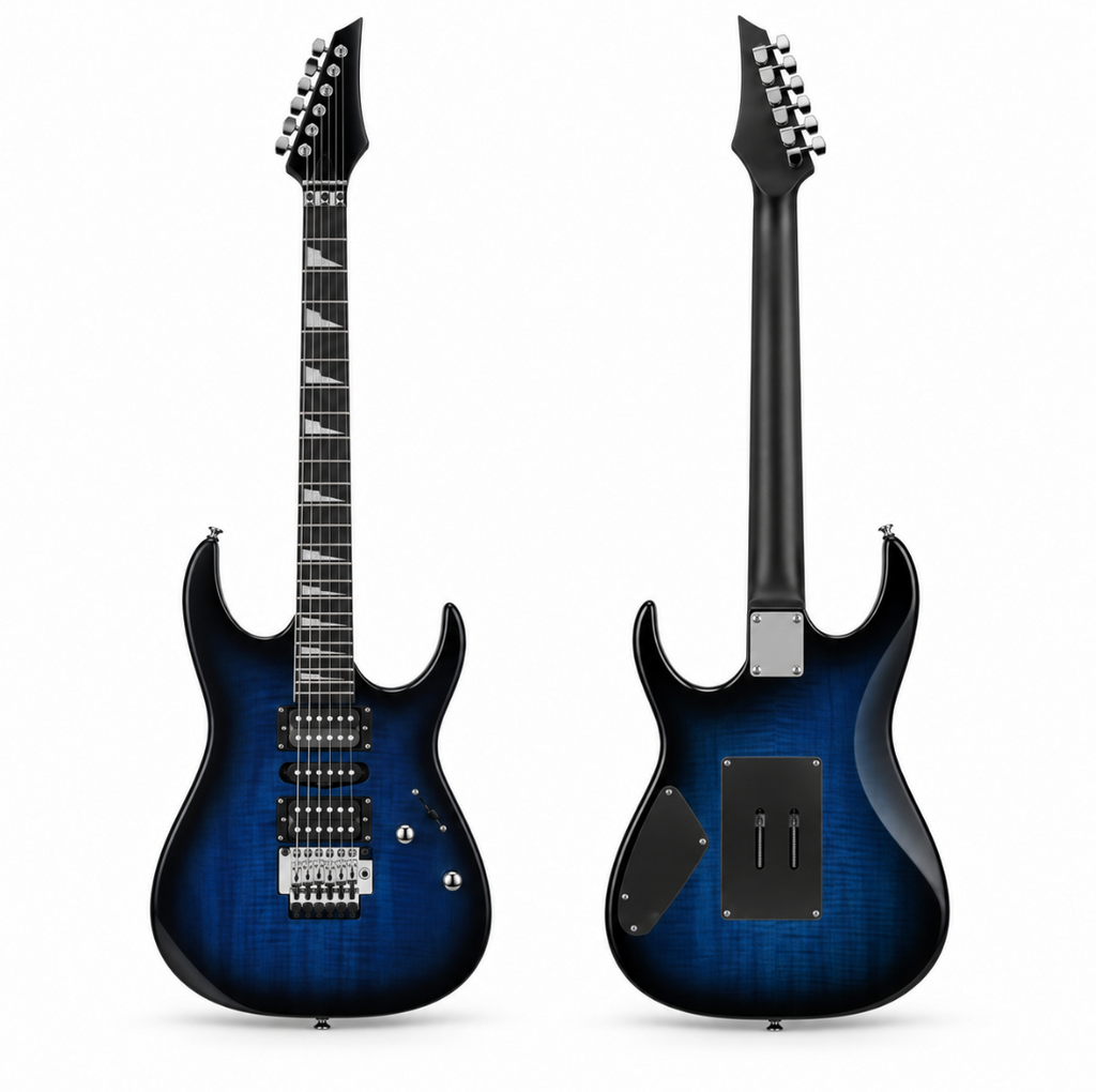 Guitare Électrique Superstrat, Corps Peuplier, Manche Érable