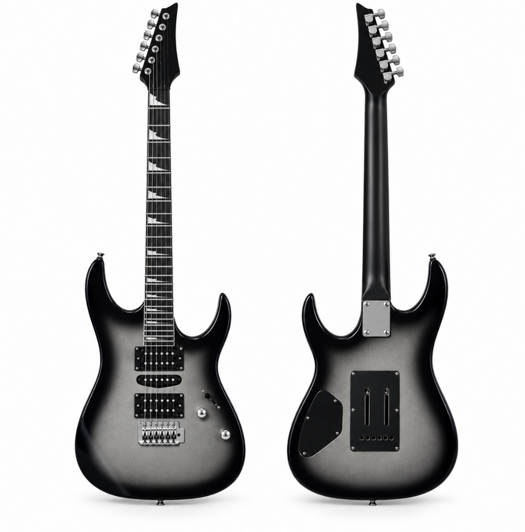Guitare Électrique Superstrat, Corps Peuplier, Manche Érable