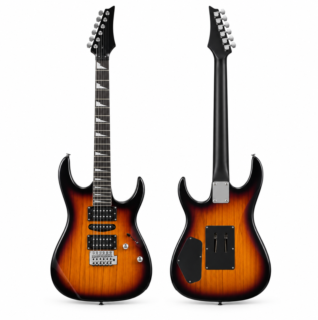 Guitare Électrique Superstrat, Corps Peuplier, Manche Érable