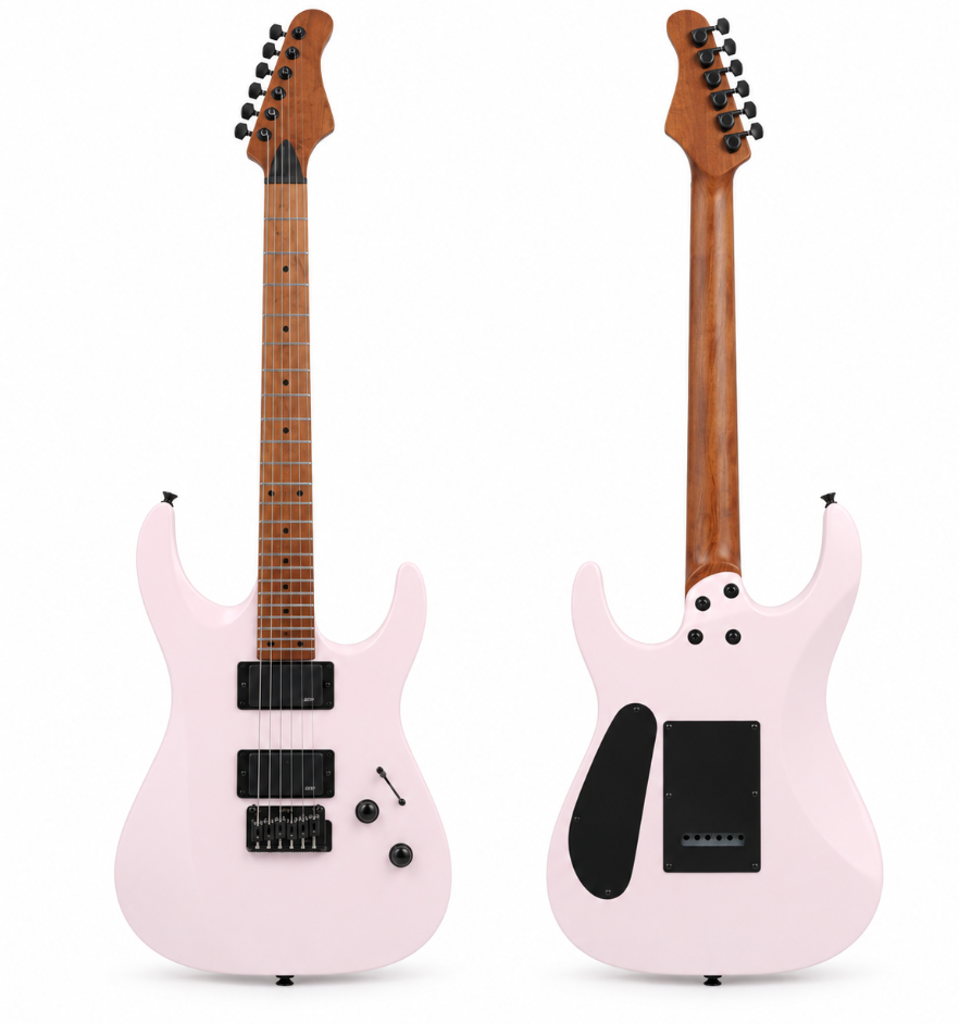 Guitare Électrique Érable, Finition Mate, Double Micro ALNICO