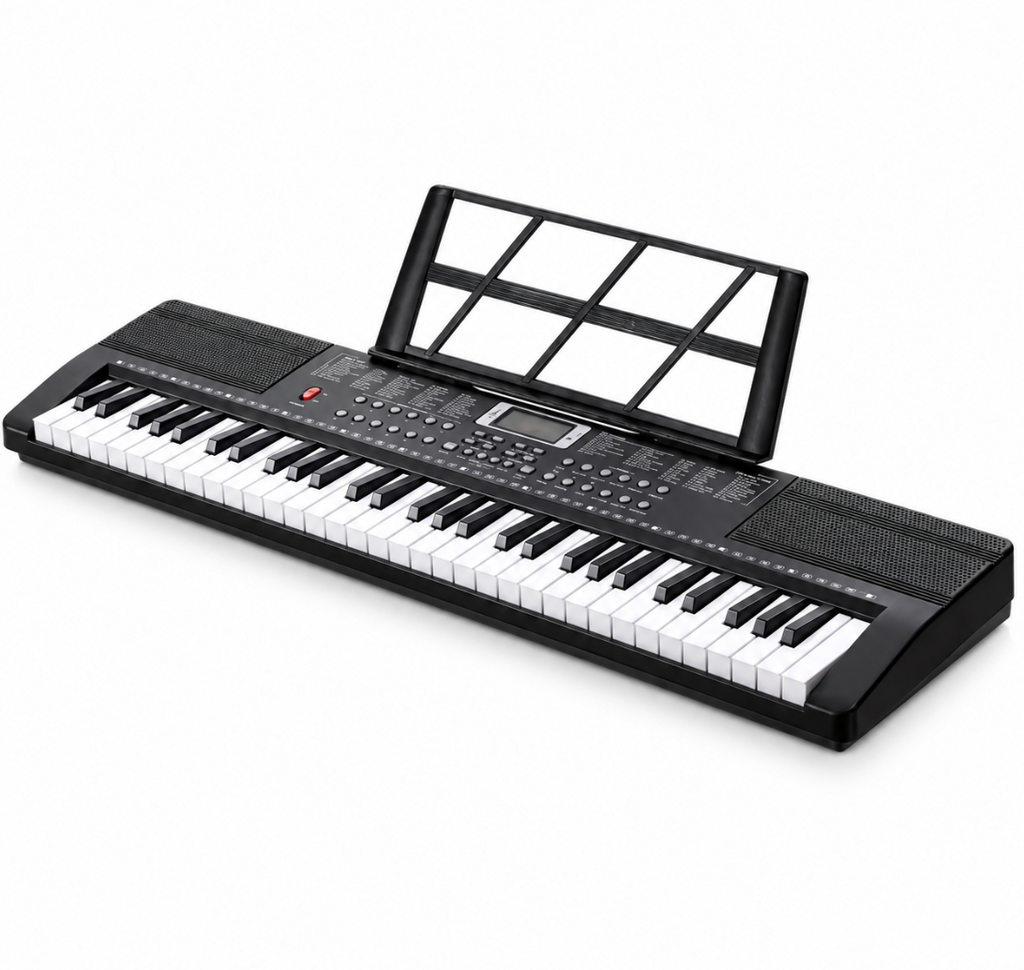 Piano Numérique Portable 61 Touches, Multi-Tons et Rythmes