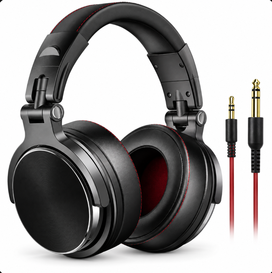 Casque Studio Filaire Professionnel, Jack 3,5 / 6,35 mm