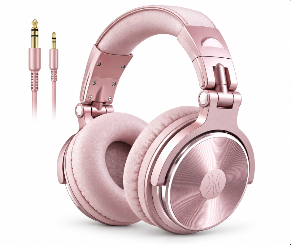 Casque DJ Filaire Haute Résolution avec Micro, Jack 3,5 / 6,35 mm