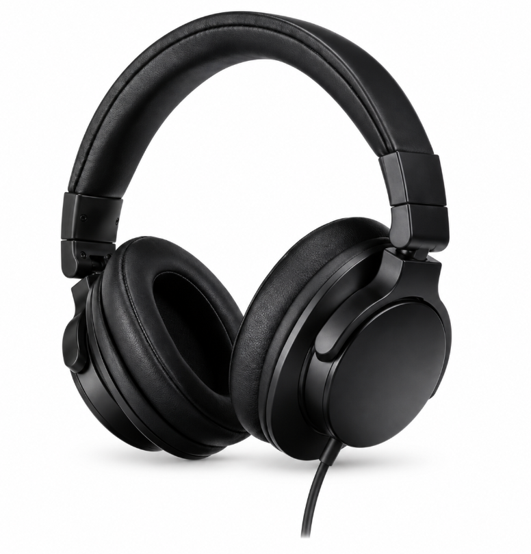 Casque de Monitoring Fermé Pliable, Jack 3,5 mm, Câble 3 m