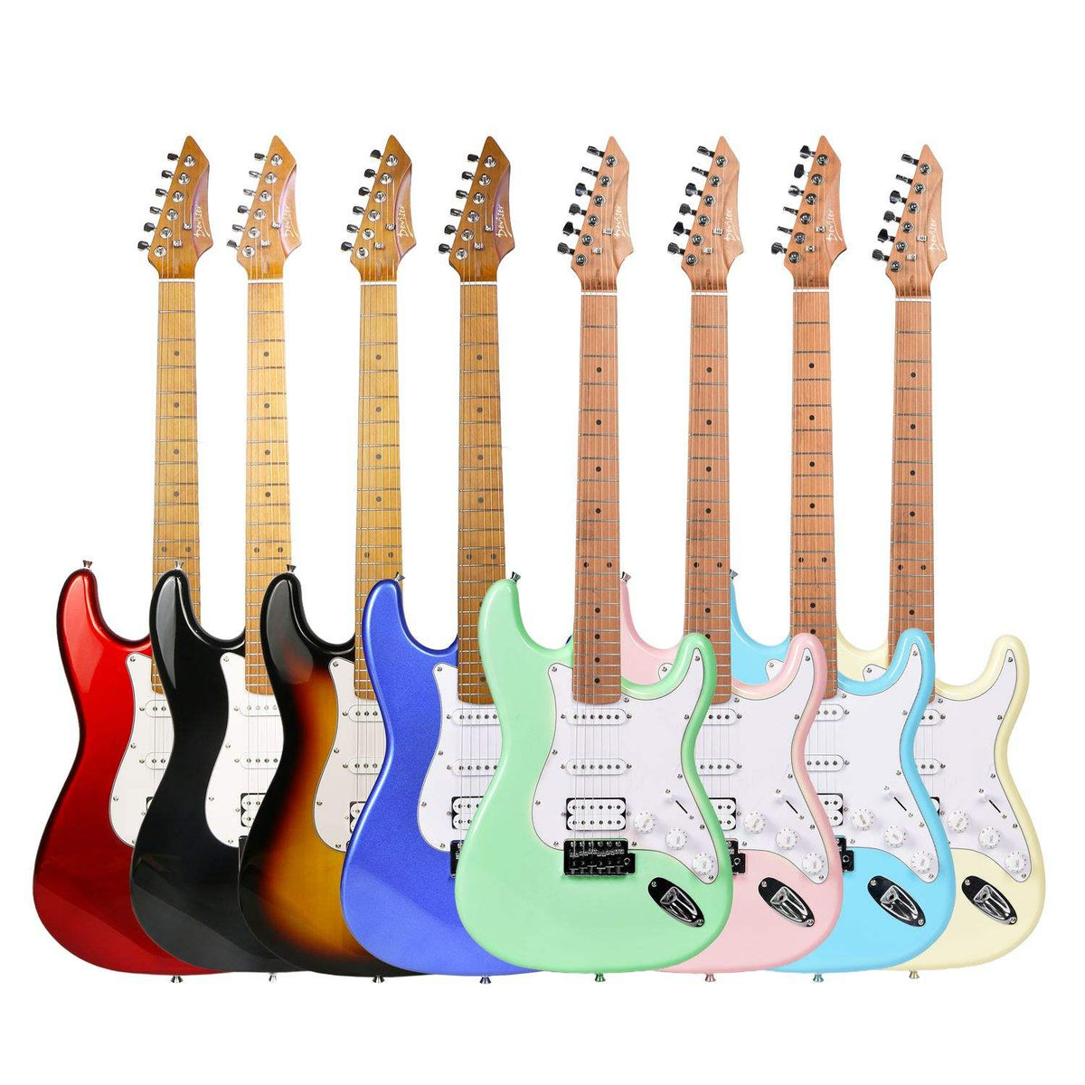 Guitare Électrique Type ST, Micros SSH, 6 Cordes