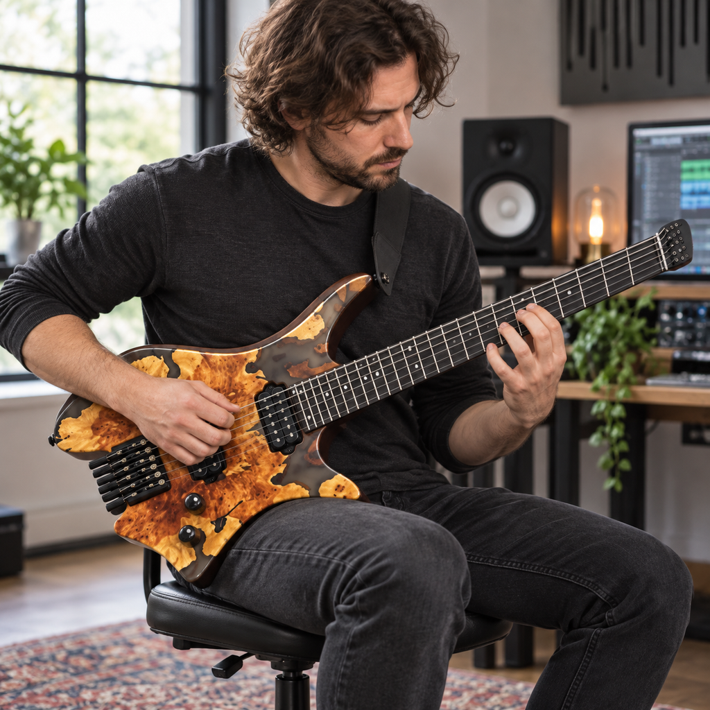 Guitare Électrique Sans Tête, Design Headless