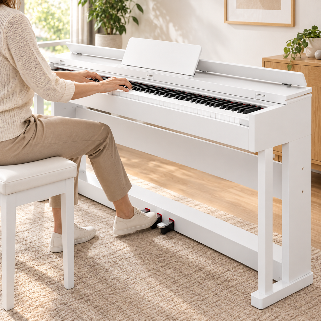 Piano Numérique 88 Touches, Mécanique à Marteaux, Kit Débutant