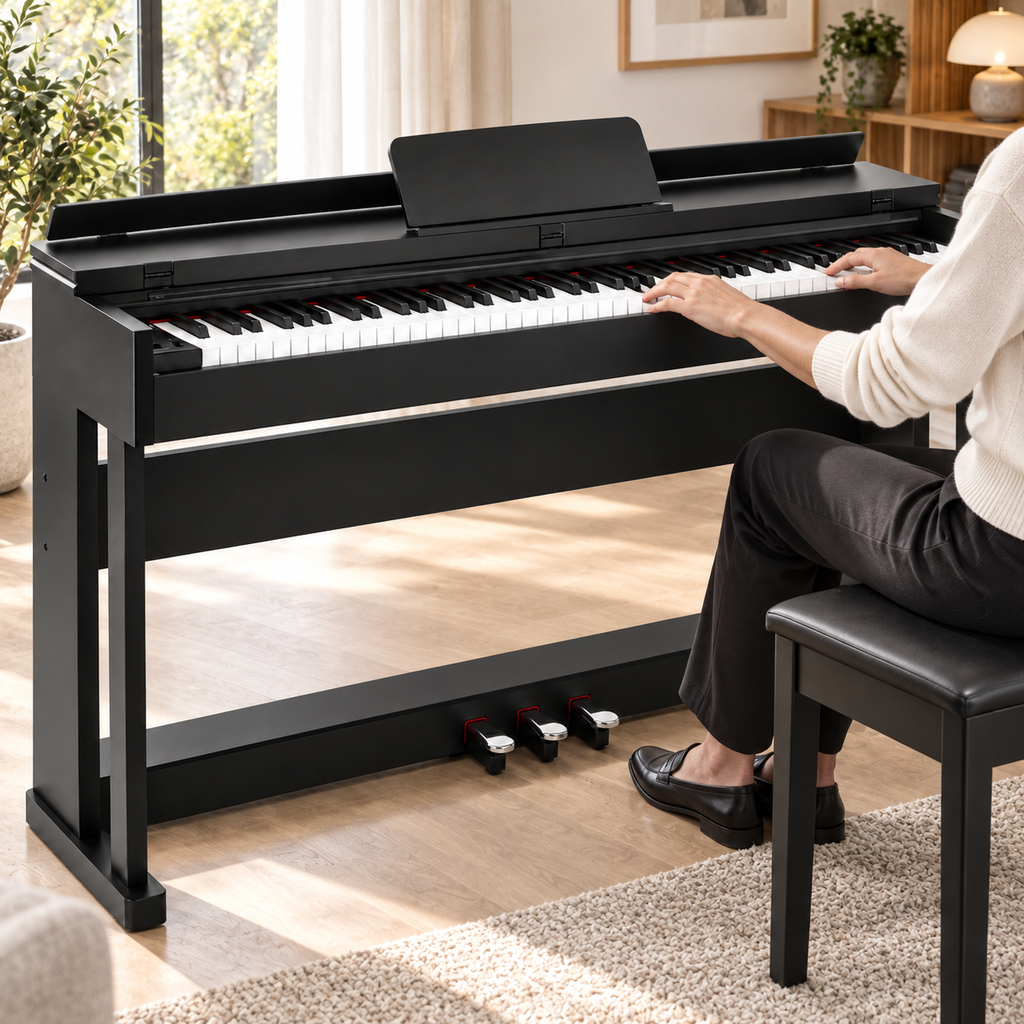 Piano Numérique 88 Touches, Mécanique à Marteaux, Kit Débutant
